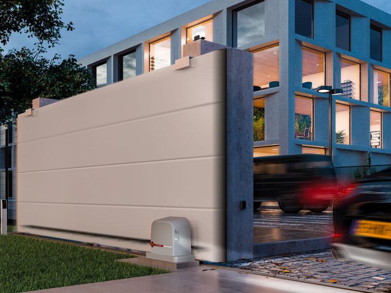 Motorisation Nice Robus 600 HS pour portail coulissant installée par un professionnel des Sécuristes de France