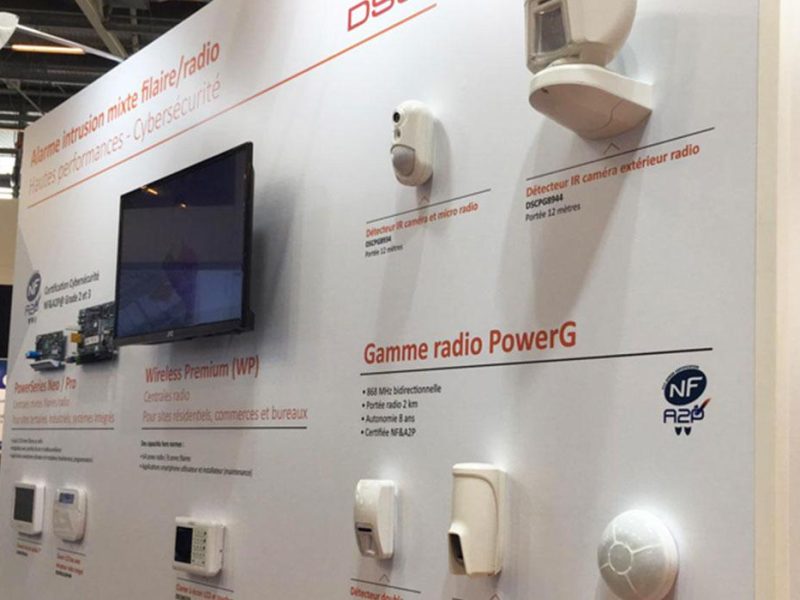 Stand Francofa Eurodis en salon professionnel présentant des solutions d’interphonie et de contrôle d’accès partenaire du réseau Sécuristes de France